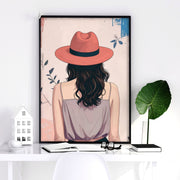 Framed Prints Large | Set of 3 Boho Women Wall art Prints
