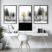 Framed Wall Art Set of 3 | Set of 3 Asian Inspired Wall art Prints