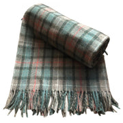 Fraser Hunting Recycled Wool Blanket in Soft Tartan Check