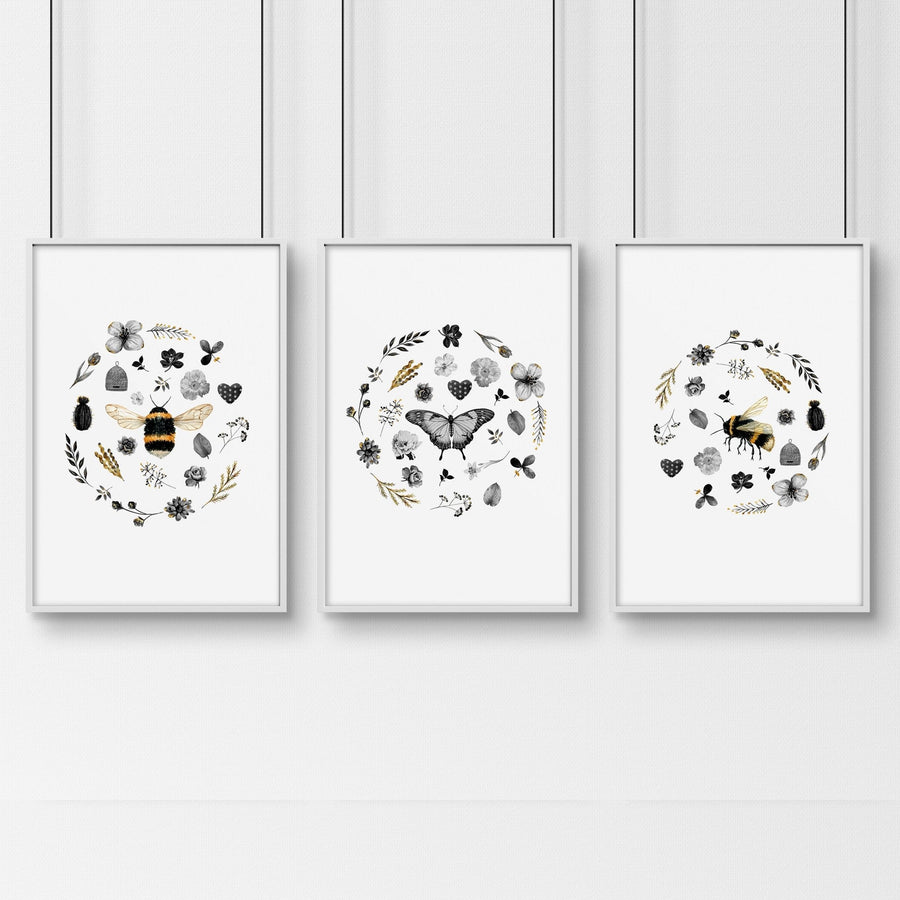 French Country Artwork | Set of 3 Framed Wall Art Prints
