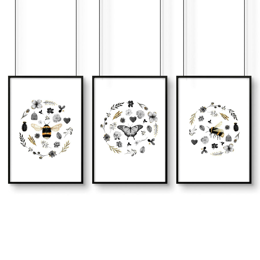 French Country Artwork | Set of 3 Framed Wall Art Prints