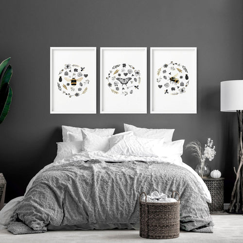 French Country Artwork | Set of 3 Framed Wall Art Prints