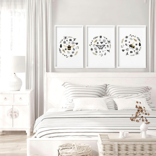 French Country Artwork | Set of 3 Framed Wall Art Prints