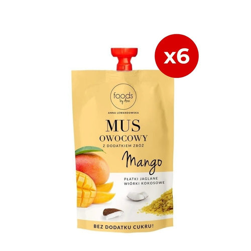 Fruit puree with cereals Mango & Millet flakes & Coconut flakes 100g