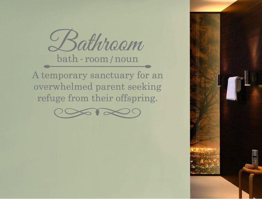 Funny Bathroom Wall Quote Sticker