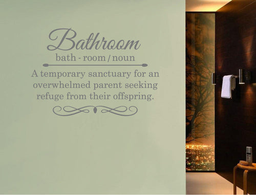 Funny Bathroom Wall Quote Sticker