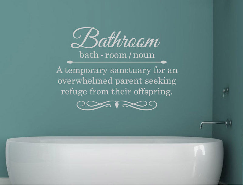 Funny Bathroom Wall Quote Sticker