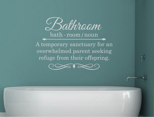 Funny Bathroom Wall Quote Sticker