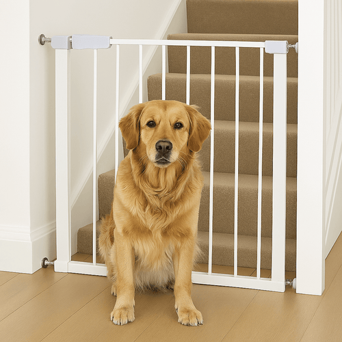 FYLO Baby Safety Stair Gate Pressure Fit Extra Wide - White