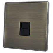 Caradok Screwless Premium Vintage Brass Metal 1 Gang Master BT Telephone Socket