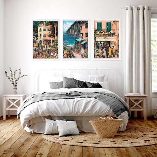 Gallery Wall Frames | Set of 3 Italian Lifestyle Wall art Prints