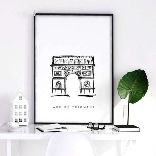 Gallery Wall Framing | Set of 3 Paris Landmarks Wall art Prints