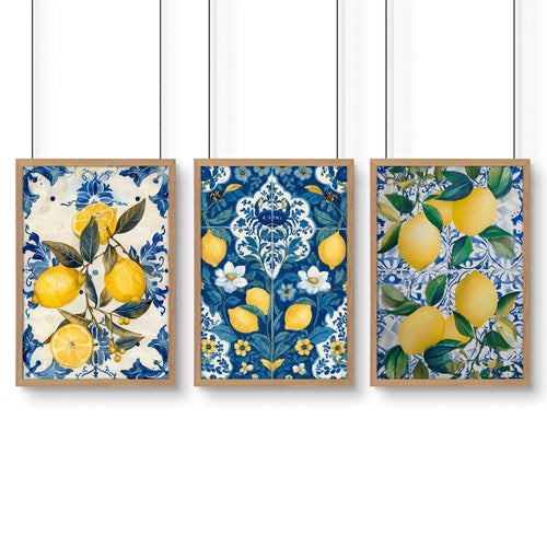 Gallery Wall In Kitchen | Set of 3 Italian Lifestyle Wall art Prints