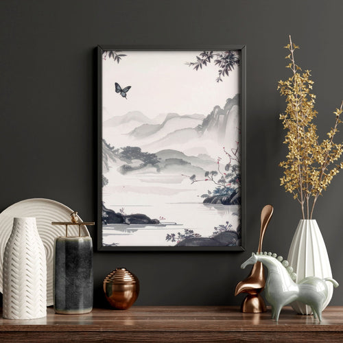 Gallery Wall Prints | Set of 3 Chinoiserie Wall art Prints