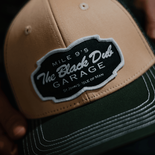 Green & Beige Black Dub Garage Trucker Hat