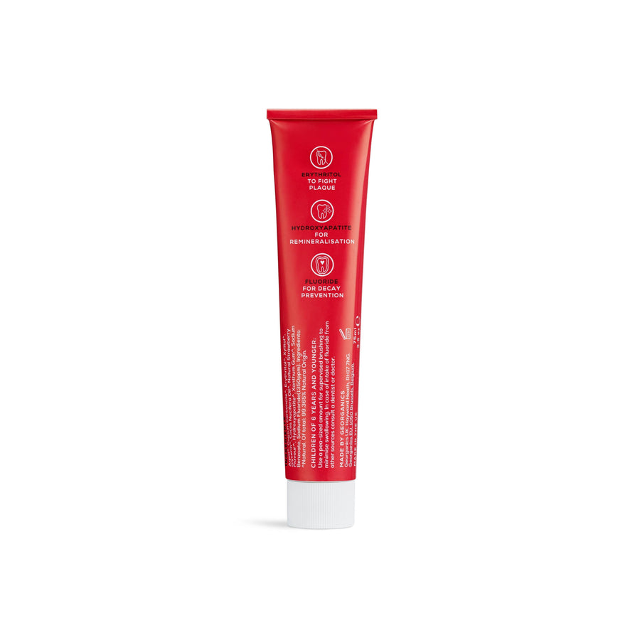 Georganics Kids Toothpaste with Hydroxyapatite – Strawberry