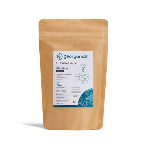 Georganics Peppermint Natural Chewing Gum with Xylitol