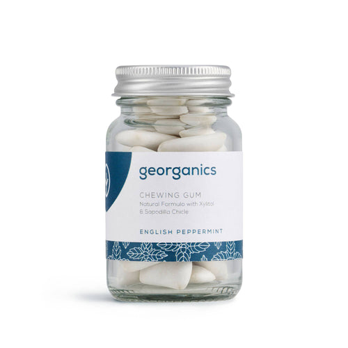 Georganics Peppermint Natural Chewing Gum with Xylitol
