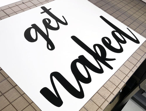 Get Naked Wall Sticker