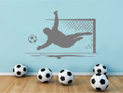 Football Goalkeeper Wall Sticker – Dynamic Soccer Player Silhouette