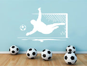 Football Goalkeeper Wall Sticker – Dynamic Soccer Player Silhouette