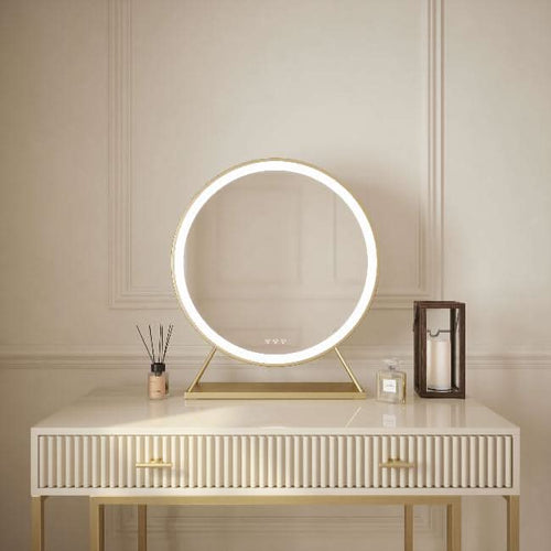 Anne Round Hollywood Mirror Gold 60x67CM
