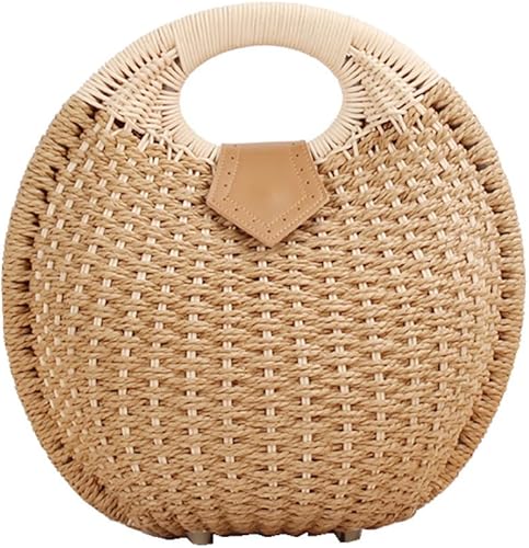 Stylish Seashell Raffia Handbag Summer Bag
