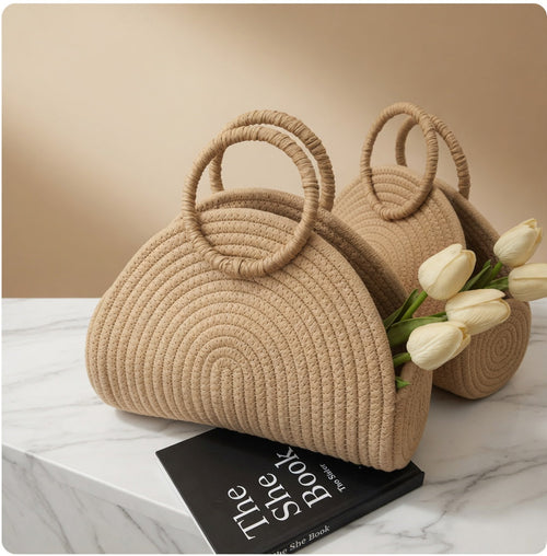 New Summer Fashion Handwoven Raffia Clutch Bag