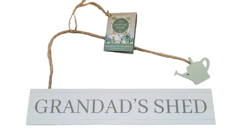 The Potting Shed Hanging Garden Signs 26cm Garden Shed Gift grandads  shed