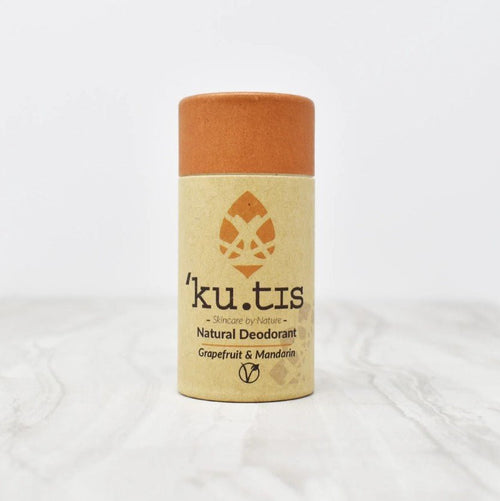 Grapefruit & Mandarin Natural Roll On Eco Friendly Deodorant, Plastic Free Anti Perspirant