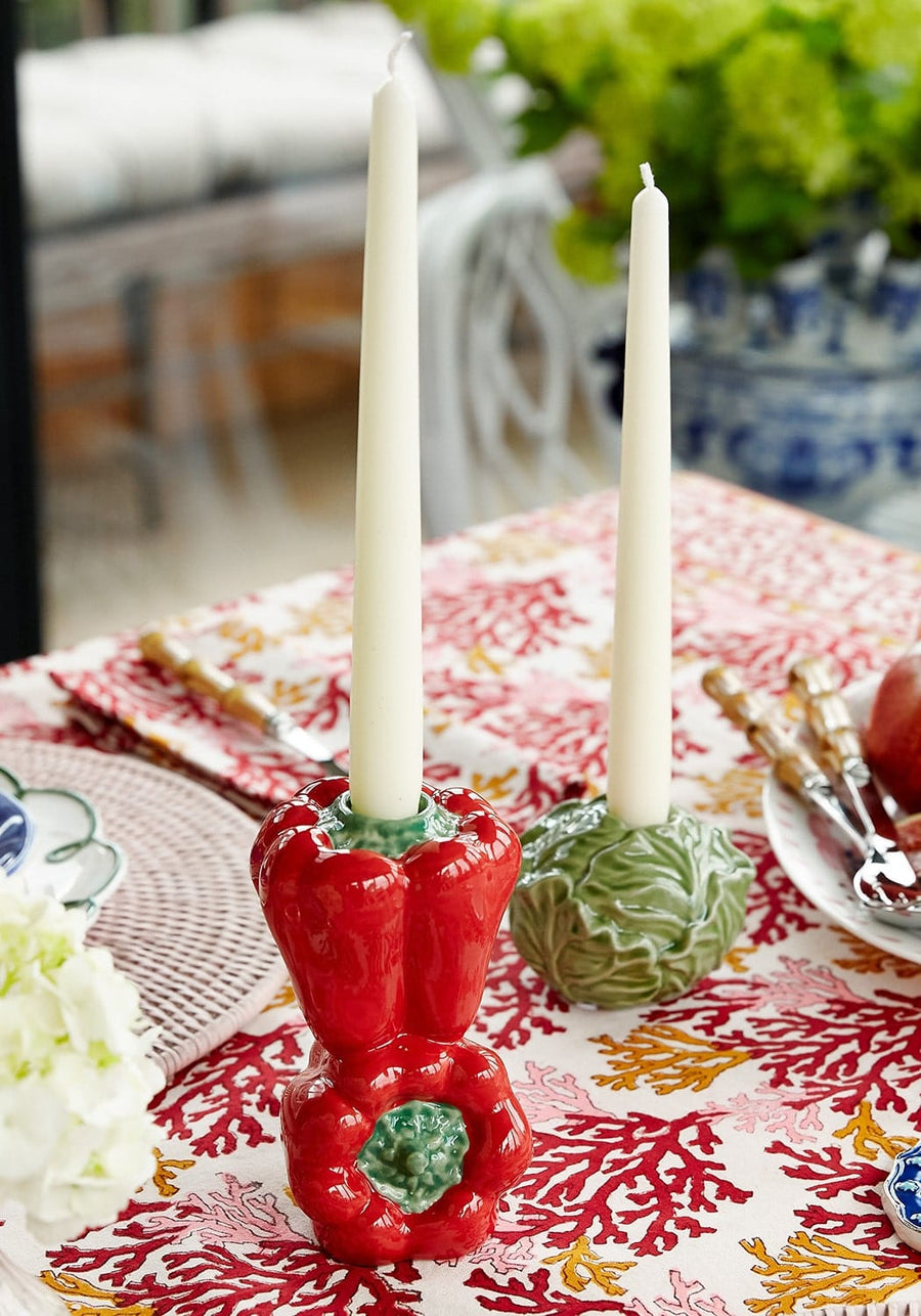 Green Cabbage Candle Holder
