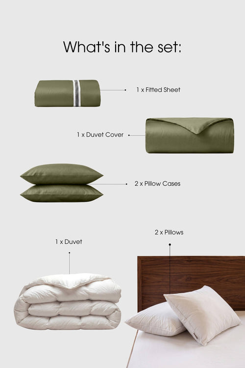 Sateen Move-In Bedding Set