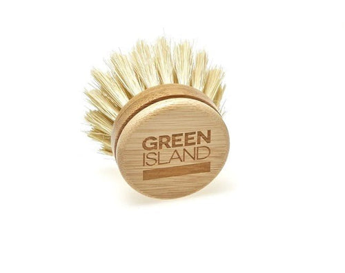 Green Island Replaceable Dish Washer, Plastic Free Eco Friendly Kitchen Brush