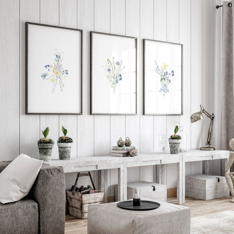 Greenery Prints | Set of 3 wall art prints
