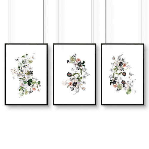 Greenery wall art | set of 3 wall art prints