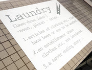 Humorous Laundry Room Sticker – Funny Laundry Wall Art Quote