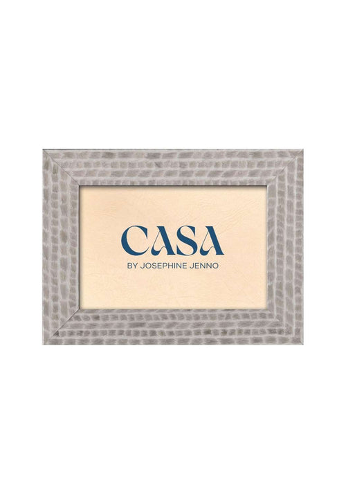 Grey Patterned Photo Frame 6x4"