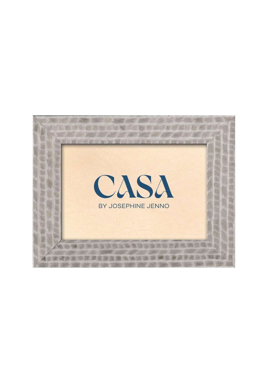 Grey Patterned Photo Frame 6x4"