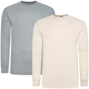 One Brand Crew Neck Waffle Knit T-Shirt