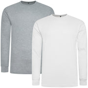 One Brand Crew Neck Waffle Knit T-Shirt