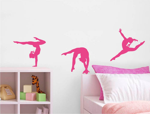 Gymnast Wall Stickers – Elegant Gymnastics Wall Decor for Bedroom