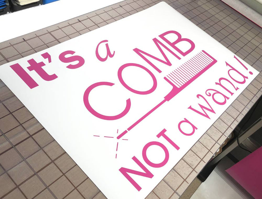 Its a Comb Not a Wand Hair Salon Wall Sticker