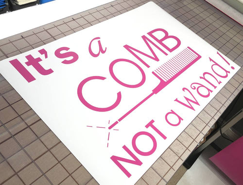 Its a Comb Not a Wand Hair Salon Wall Sticker
