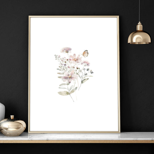 Hallway Prints Set of 3 | Pastel Shabby Chic Wall Art