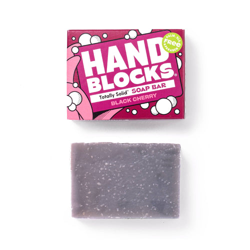 Hand Blocks Soap Black Cherry - Plastic Free Vegan Hand Soap Bars