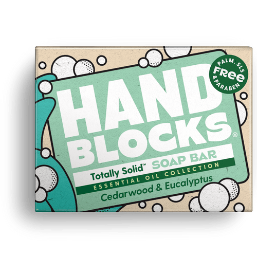 Hand Blocks Soap Cedarwood & Eucalyptus - Plastic Free Vegan Hand Soap Bars