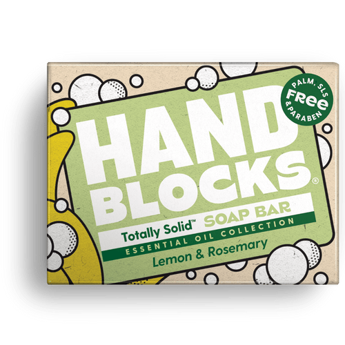 Hand Blocks Soap Lemon & Rosemary - Plastic Free Vegan Hand Soap Bars
