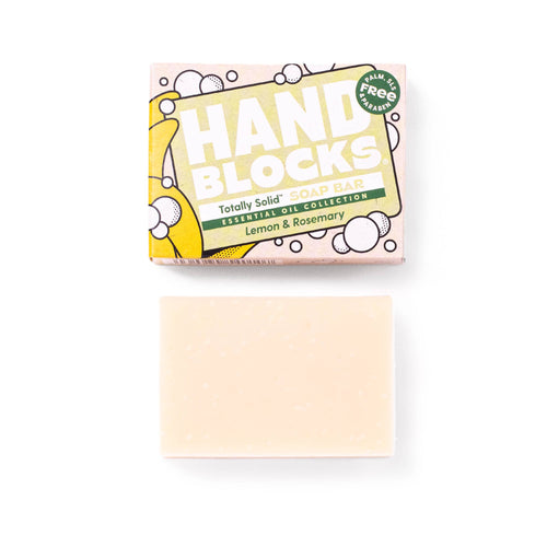 Hand Blocks Soap Lemon & Rosemary - Plastic Free Vegan Hand Soap Bars