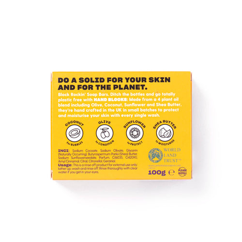 Hand Blocks Soap Mango & Passionfruit - Plastic Free Vegan Hand Soap Bars