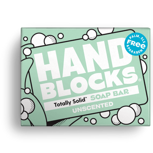 Hand Blocks Soap Naked Unscented - Plastic Free Vegan Hand Soap Bars